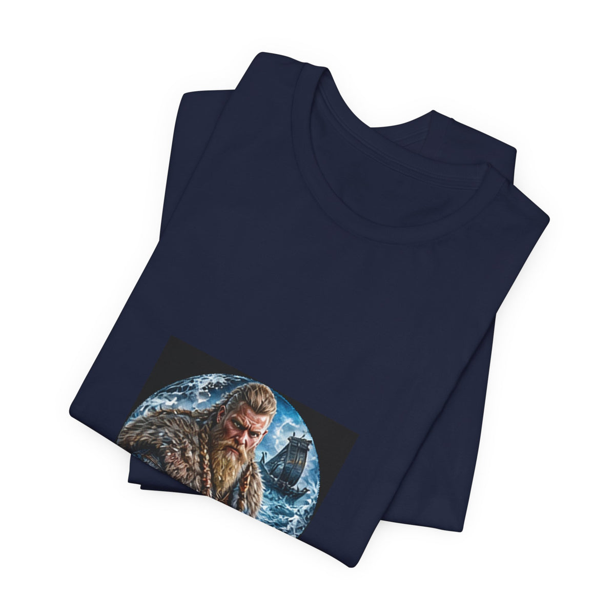 Viking Warrior T-Shirt - Norse Longship Warrior Graphic Tee