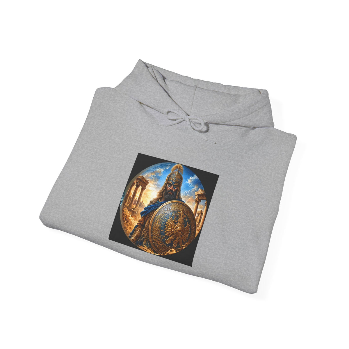 Persian Immortal Warrior Hoodie - Ancient Persian Immortal Shield Graphic Sweatshirt