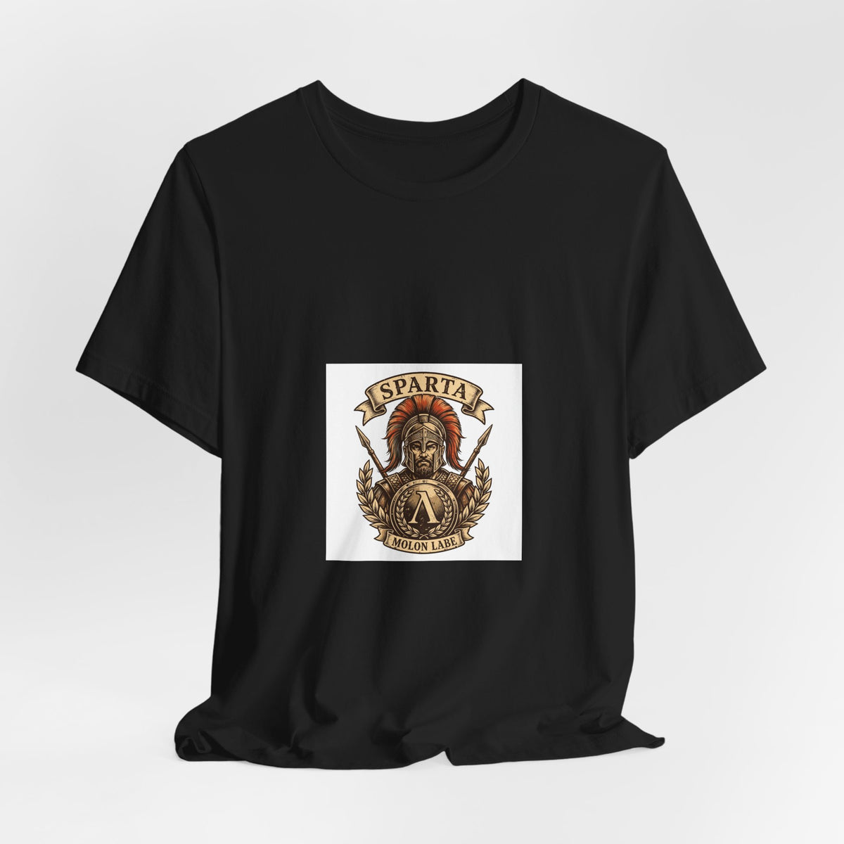Spartan Warrior T-Shirt - Ancient Greek Molon Labe Graphic Tee