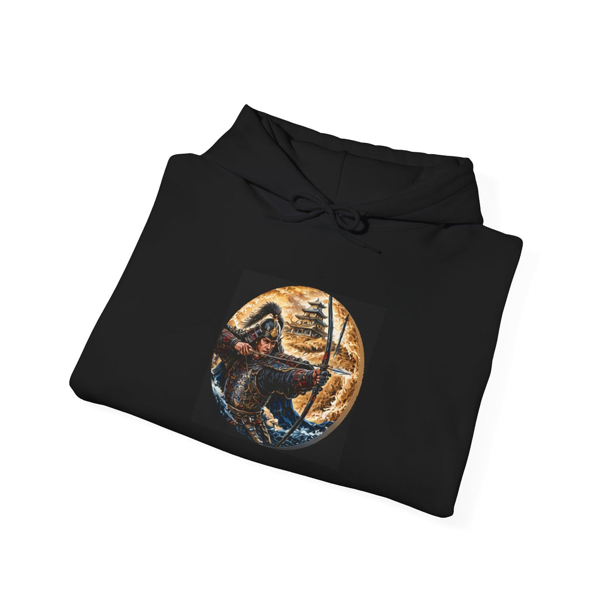 Samurai Warrior Hoodie - Japanese Archer Graphic Sweatshirt