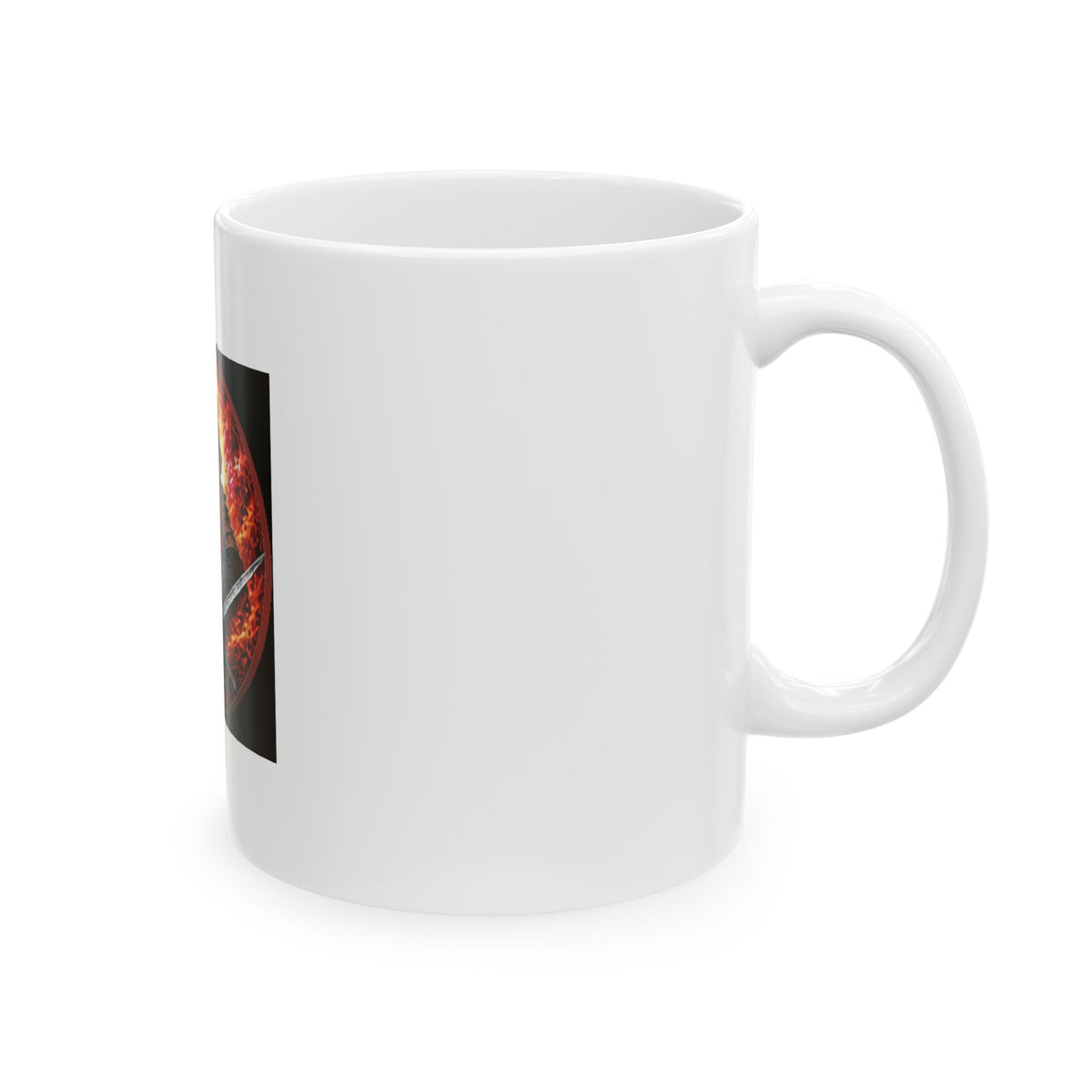 Samurai Warrior Ceramic Mug - Japanese Dual Katana Warrior Design (11oz)
