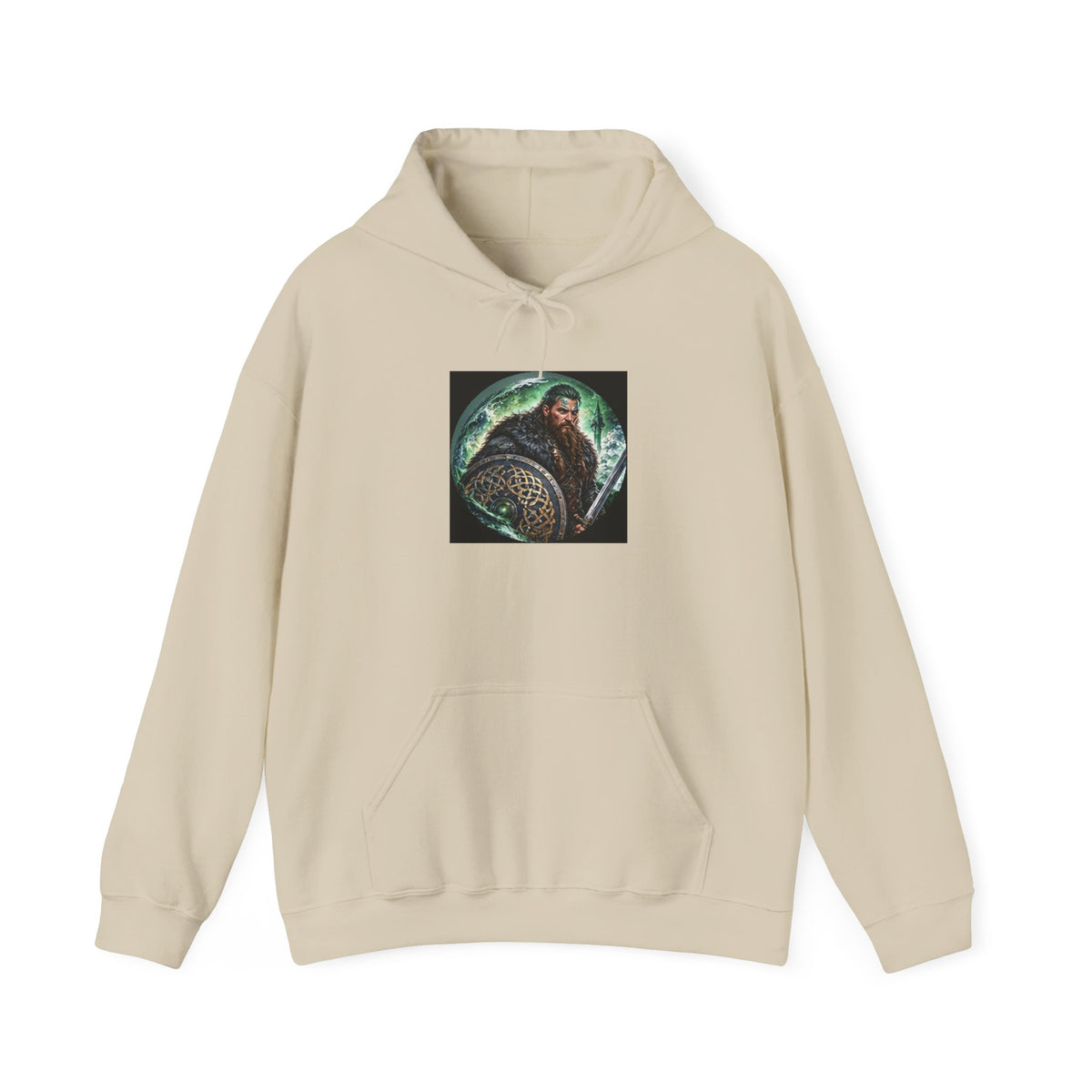 Celtic Warrior Hoodie - Ancient Celtic Shield Graphic Sweatshirt