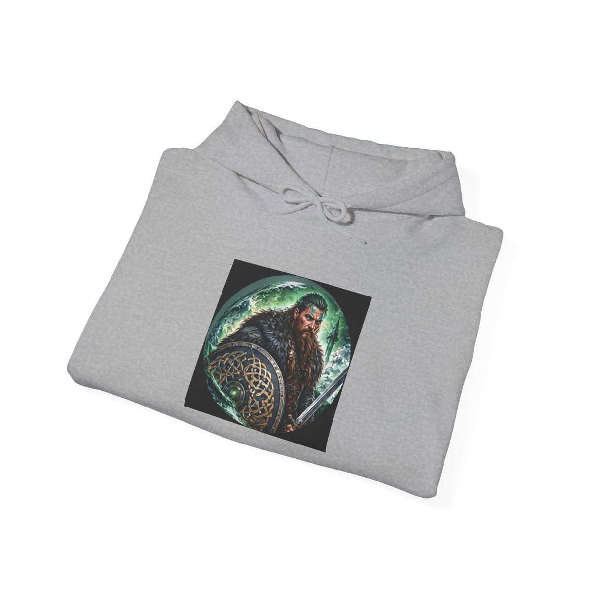 Celtic Warrior Hoodie - Ancient Celtic Shield Graphic Sweatshirt