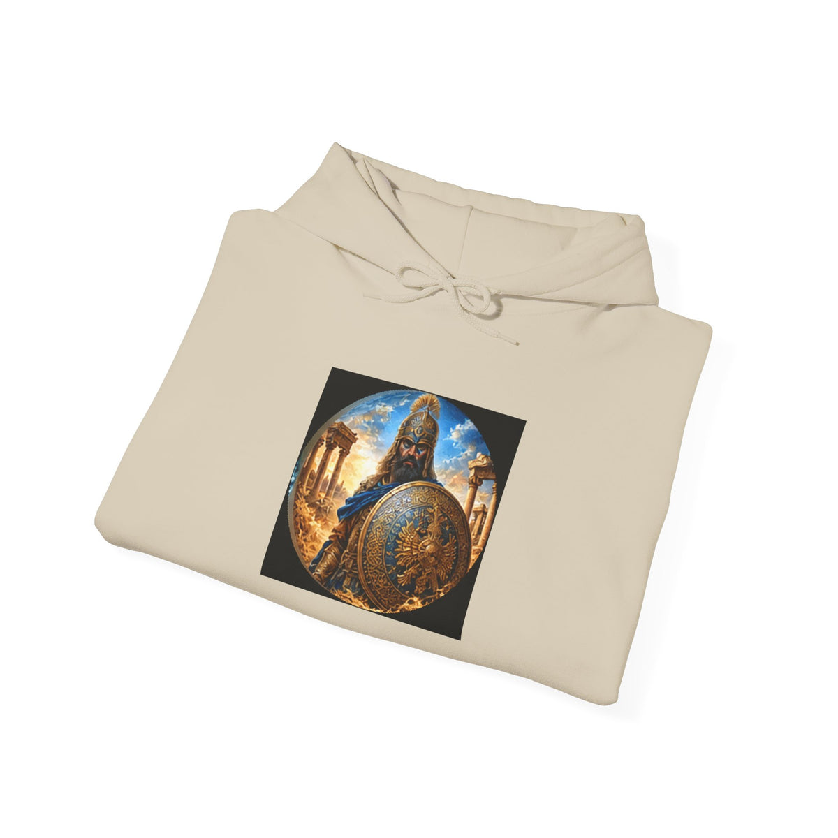 Persian Immortal Warrior Hoodie - Ancient Persian Immortal Shield Graphic Sweatshirt