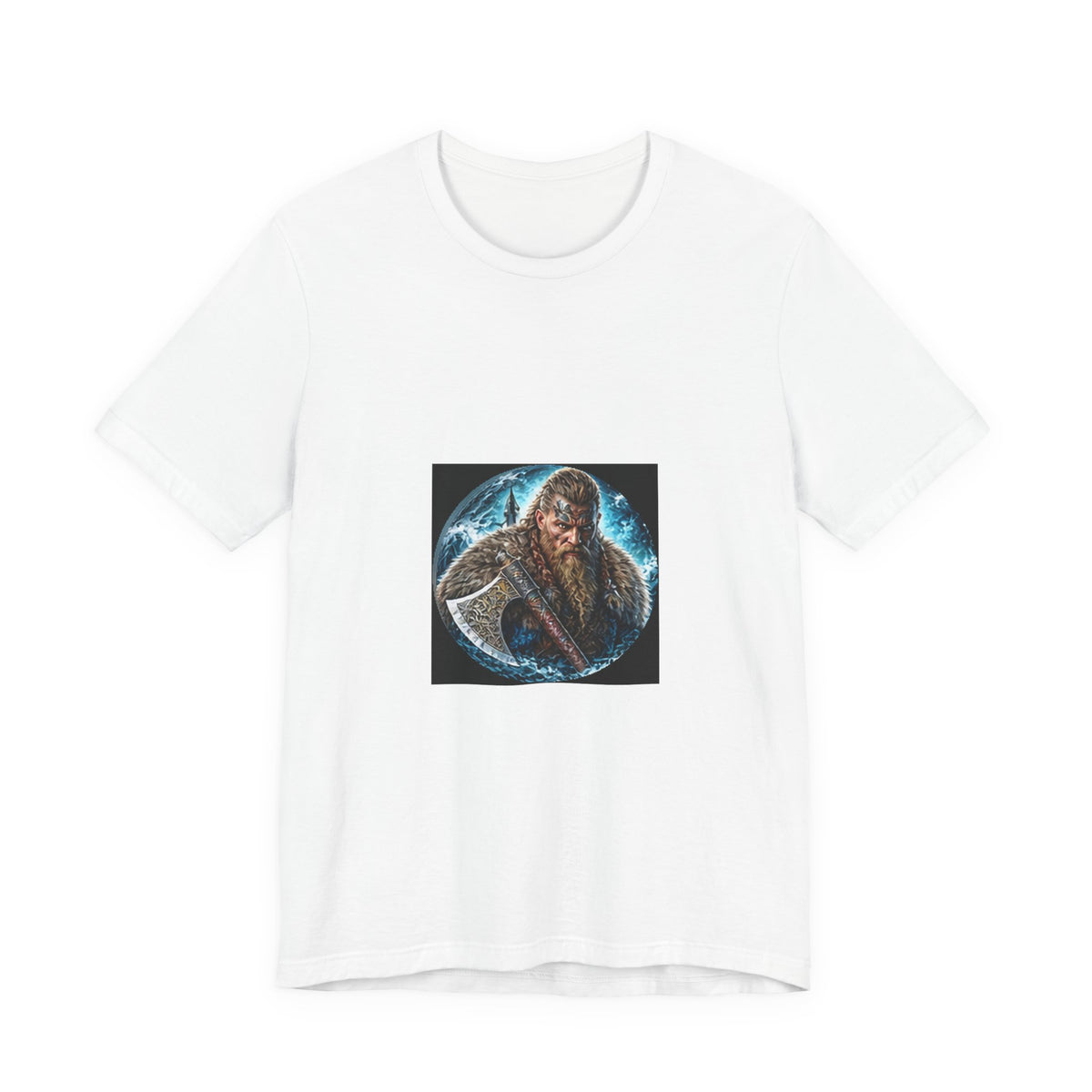 Viking Warrior T-Shirt - Norse Warpaint Axe Graphic Tee