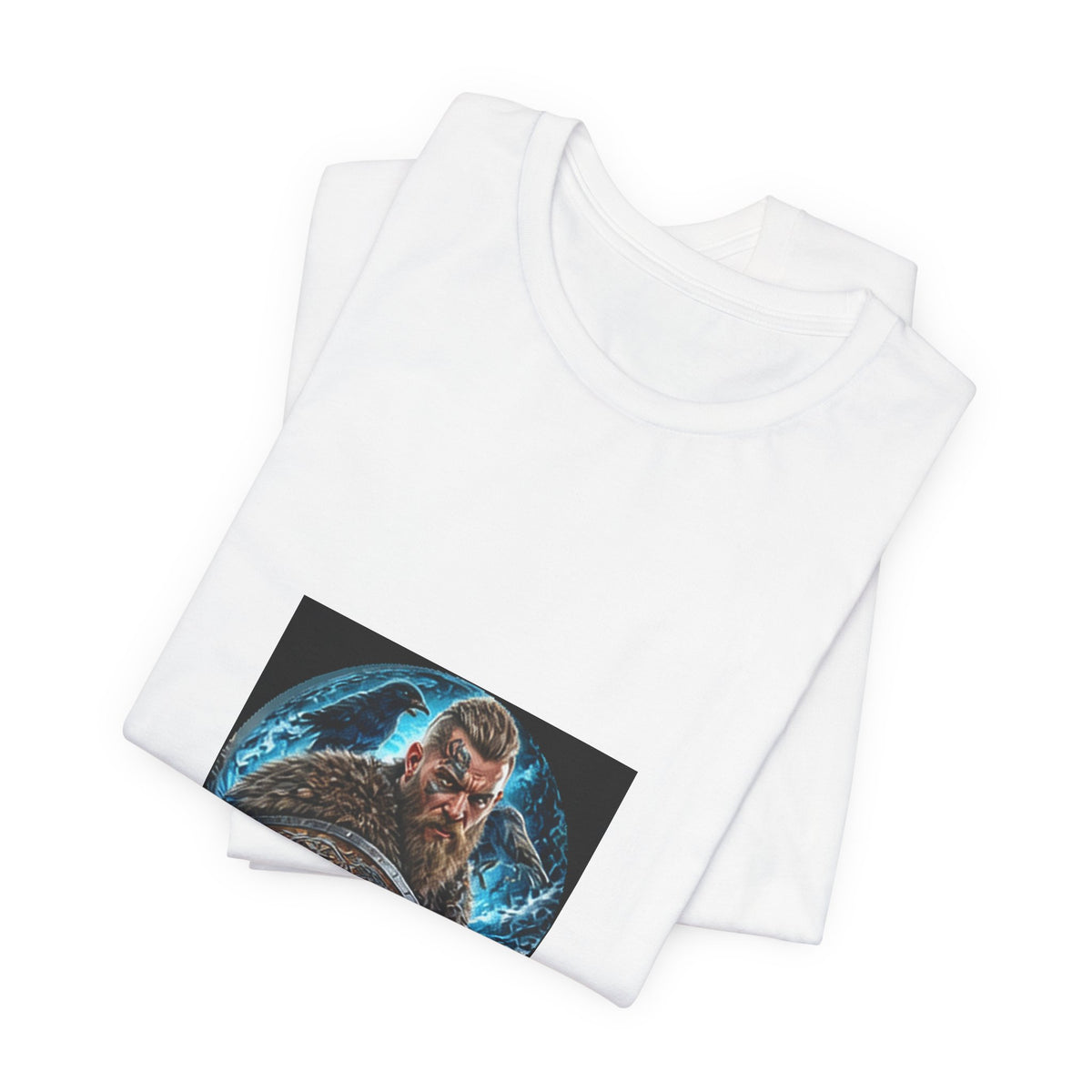 Viking Warrior T-Shirt - Norse Ravens Shield Graphic Tee