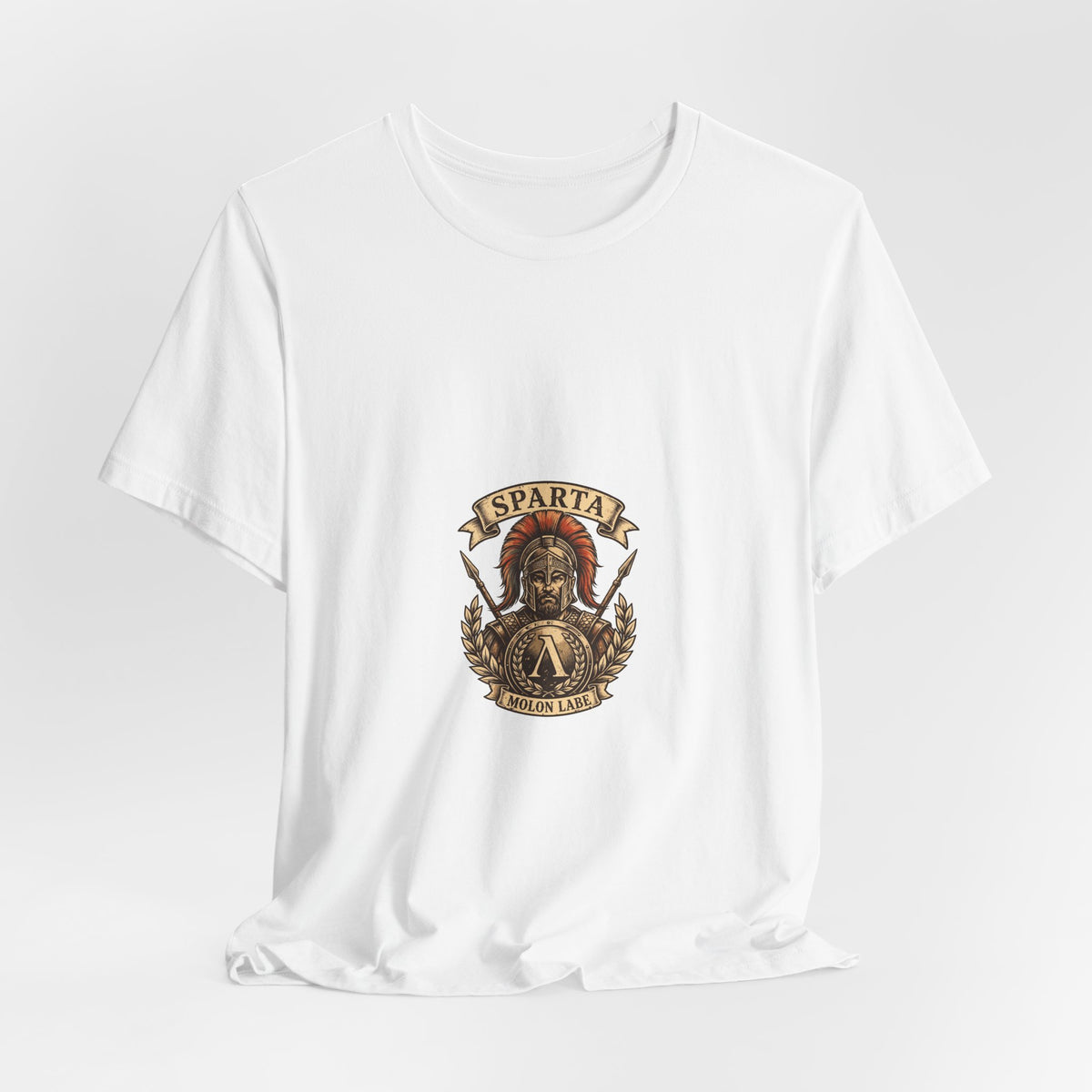 Spartan Warrior T-Shirt - Ancient Greek Molon Labe Graphic Tee