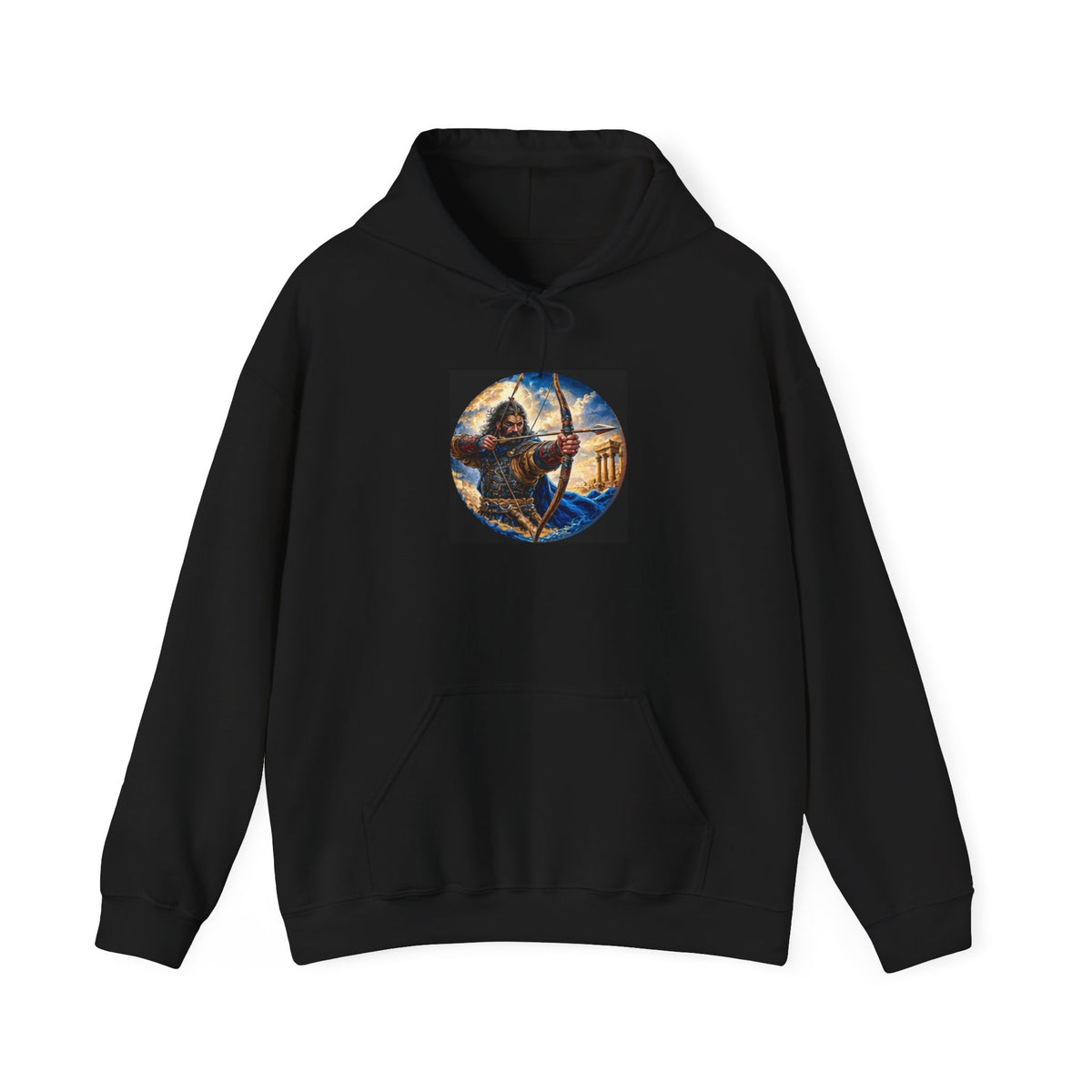 Persian Immortal Warrior Hoodie - Ancient Persian Archer Graphic Sweatshirt