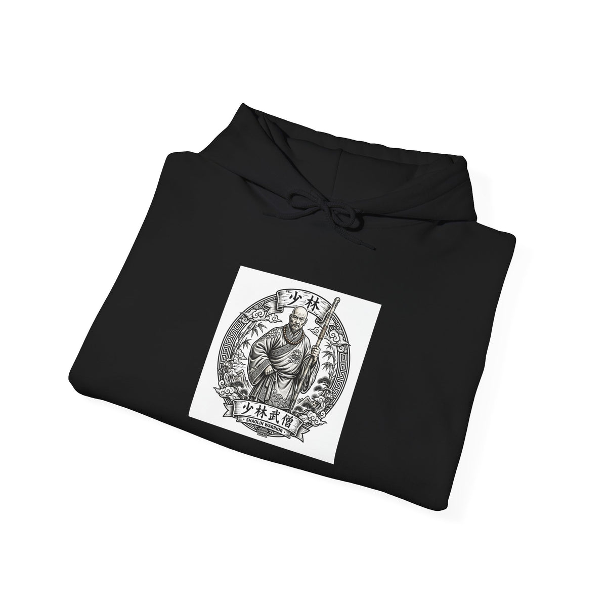Shaolin Warrior Monk Hoodie - Shaolin Temple Graphic Sweatshirt