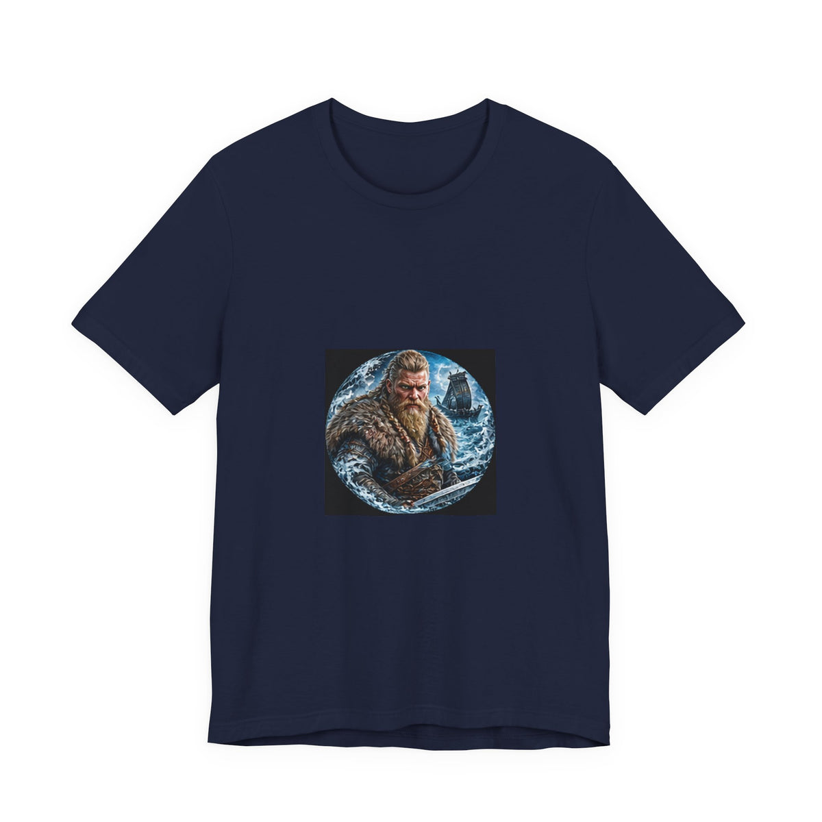 Viking Warrior T-Shirt - Norse Longship Warrior Graphic Tee