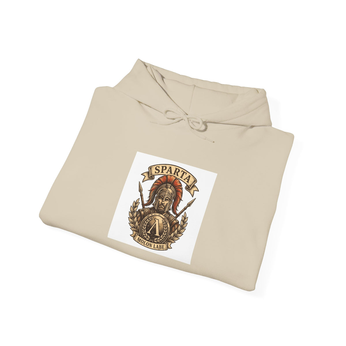 Spartan Warrior Hoodie - Ancient Greek Molon Labe Graphic Sweatshirt