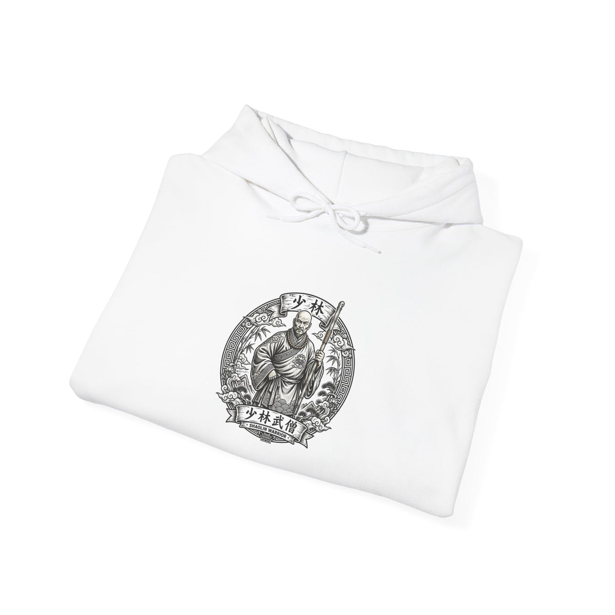 Shaolin Warrior Monk Hoodie - Shaolin Temple Graphic Sweatshirt