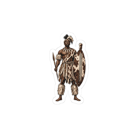 Zulu Warrior Sticker