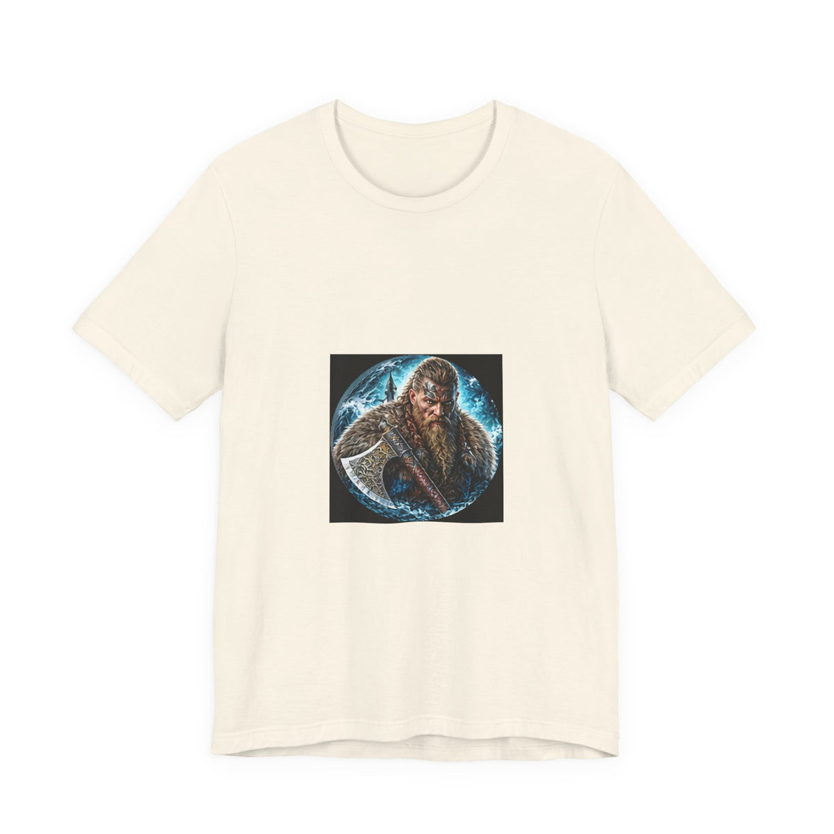 Viking Warrior T-Shirt - Norse Warpaint Axe Graphic Tee
