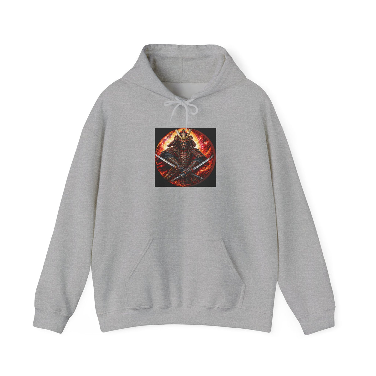 Samurai Warrior Hoodie - Japanese Dual Katana Graphic Sweatshirt