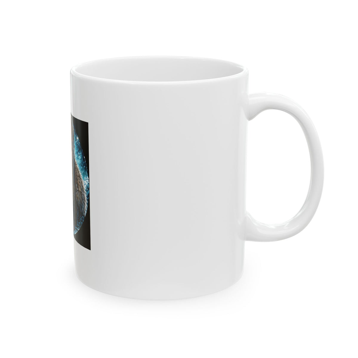 Viking Warrior Ceramic Mug - Norse Warpaint Axe Warrior Design (11oz)