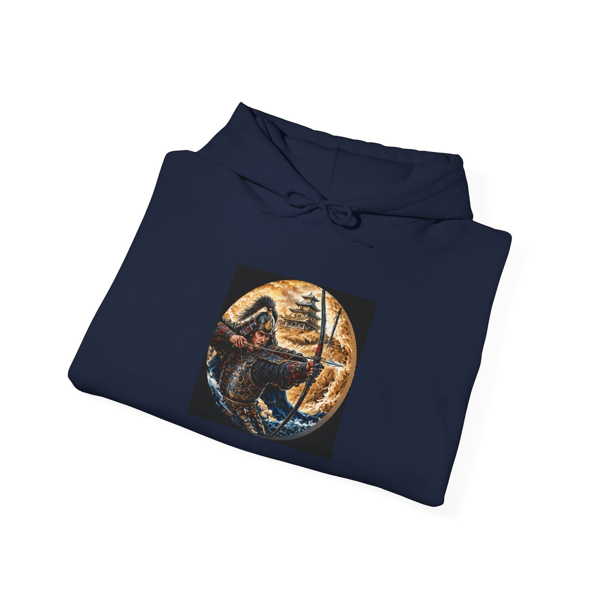 Samurai Warrior Hoodie - Japanese Archer Graphic Sweatshirt