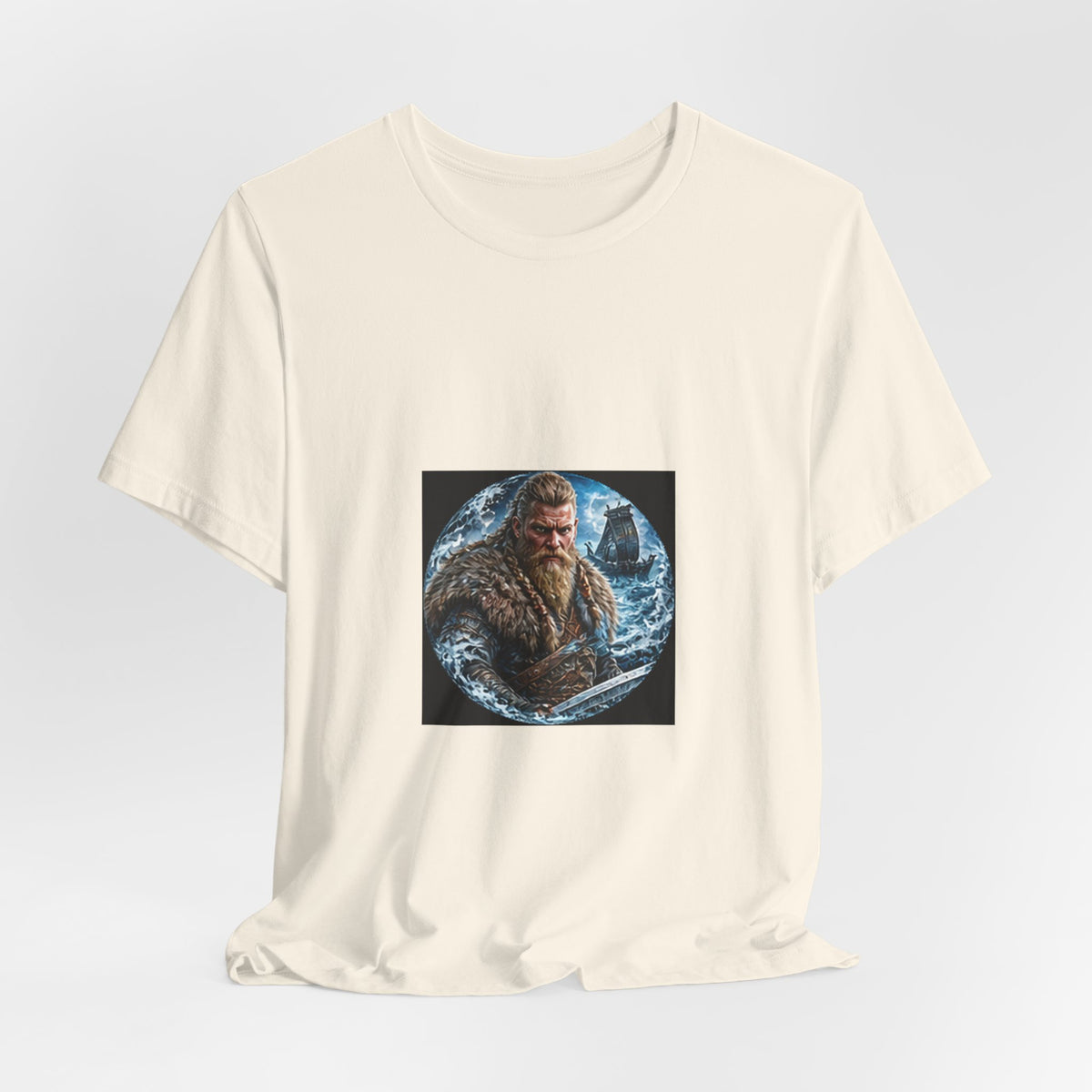 Viking Warrior T-Shirt - Norse Longship Warrior Graphic Tee