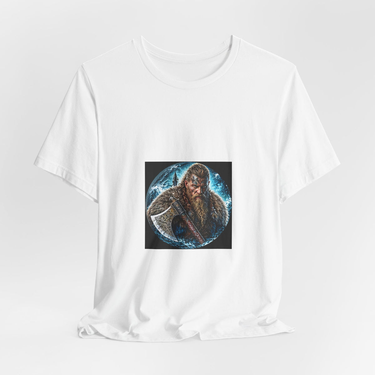 Viking Warrior T-Shirt - Norse Warpaint Axe Graphic Tee