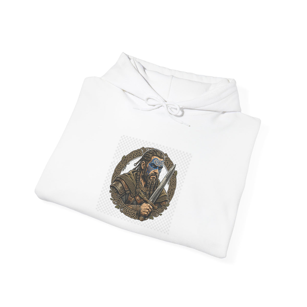 Celtic Warrior Hoodie - Ancient Britain Graphic Sweatshirt
