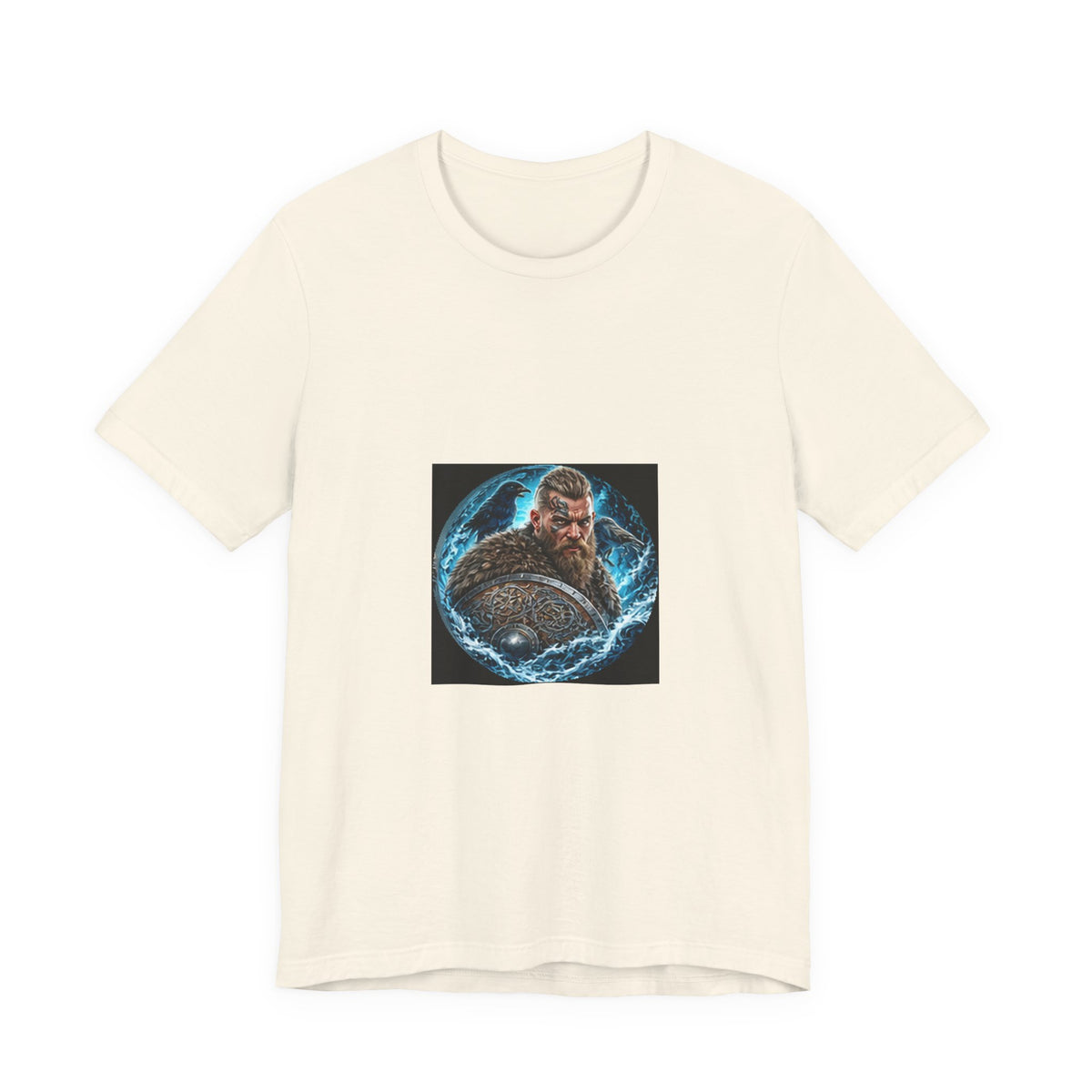 Viking Warrior T-Shirt - Norse Ravens Shield Graphic Tee