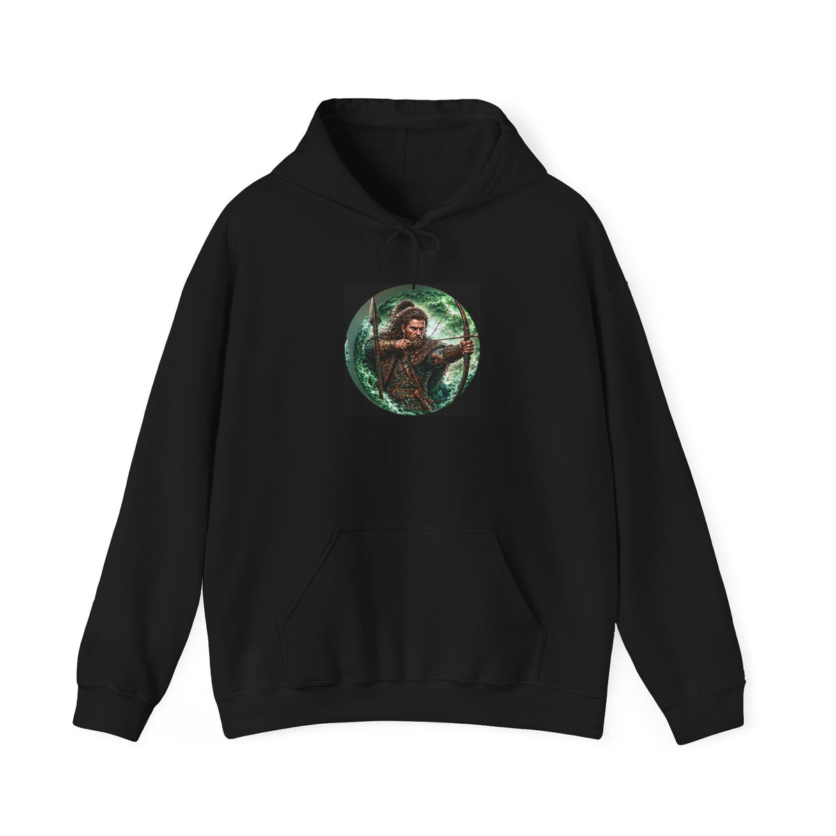 Celtic Warrior Hoodie - Ancient Celtic Archer Graphic Sweatshirt