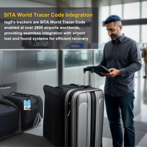 Smart Bag Security Tag - Paris [Pack 2]